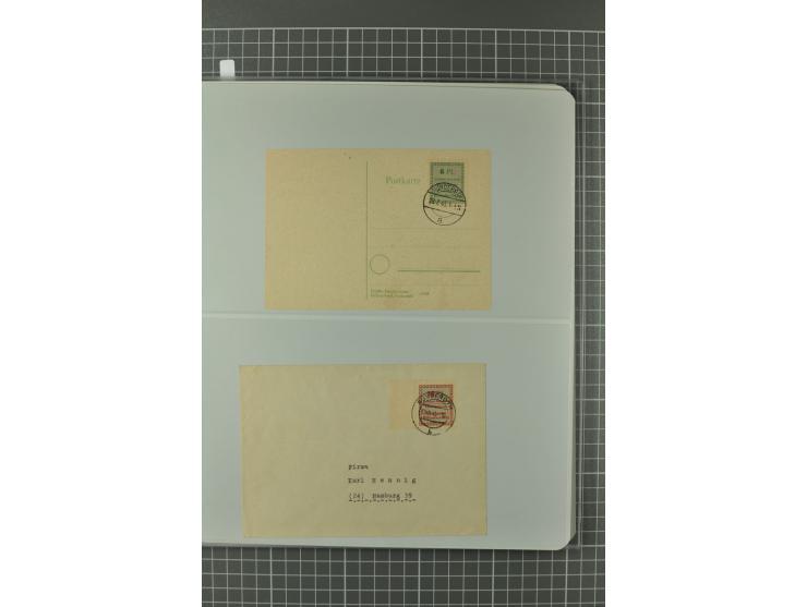 1945/48, umfangreiche Sammlung Altdöbern bis Wurzen mit ca. 280 Briefen, Karten und Ganzsachenkarten inkl. Barfreimachung und