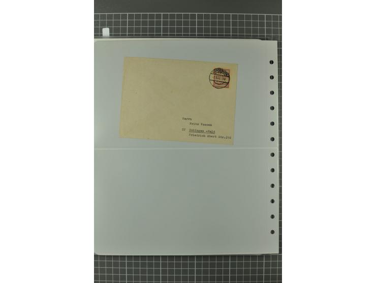 1945/48, umfangreiche Sammlung Altdöbern bis Wurzen mit ca. 280 Briefen, Karten und Ganzsachenkarten inkl. Barfreimachung und