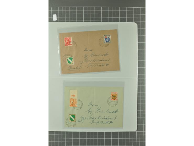 1945/48, umfangreiche Sammlung Altdöbern bis Wurzen mit ca. 280 Briefen, Karten und Ganzsachenkarten inkl. Barfreimachung und