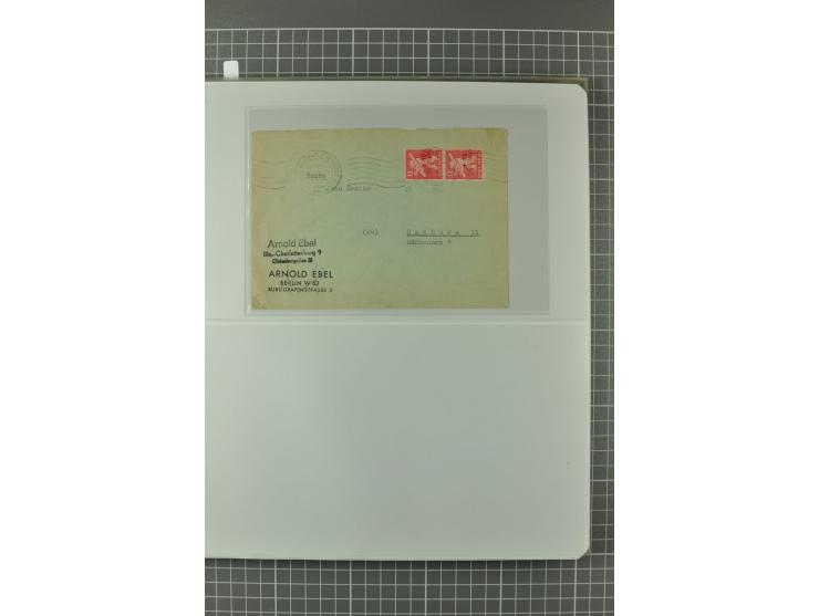 1945/48, umfangreiche Sammlung Altdöbern bis Wurzen mit ca. 280 Briefen, Karten und Ganzsachenkarten inkl. Barfreimachung und