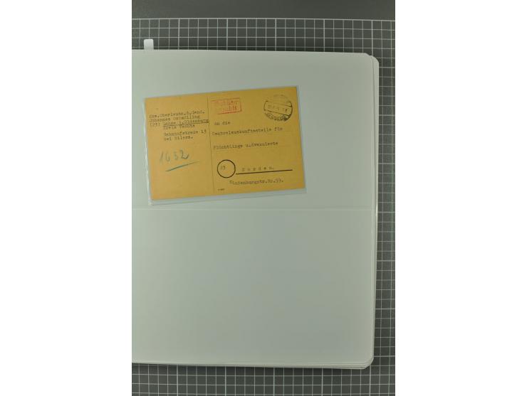 1945/48, umfangreiche Sammlung Altdöbern bis Wurzen mit ca. 280 Briefen, Karten und Ganzsachenkarten inkl. Barfreimachung und