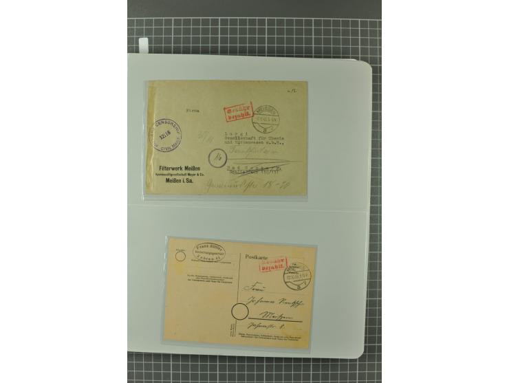 1945/48, umfangreiche Sammlung Altdöbern bis Wurzen mit ca. 280 Briefen, Karten und Ganzsachenkarten inkl. Barfreimachung und