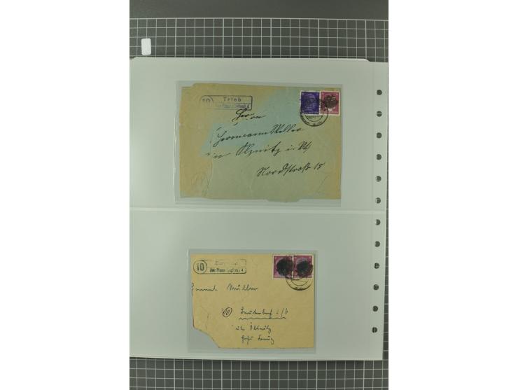 1945/48, umfangreiche Sammlung Altdöbern bis Wurzen mit ca. 280 Briefen, Karten und Ganzsachenkarten inkl. Barfreimachung und