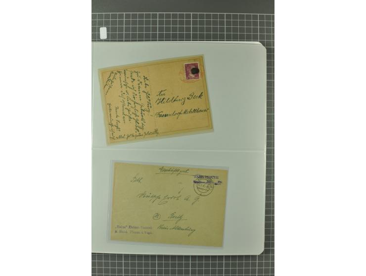 1945/48, umfangreiche Sammlung Altdöbern bis Wurzen mit ca. 280 Briefen, Karten und Ganzsachenkarten inkl. Barfreimachung und