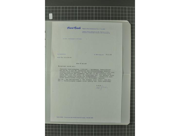 1945/48, umfangreiche Sammlung Altdöbern bis Wurzen mit ca. 280 Briefen, Karten und Ganzsachenkarten inkl. Barfreimachung und