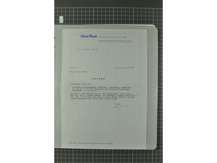 1945/48, umfangreiche Sammlung Altdöbern bis Wurzen mit ca. 280 Briefen, Karten und Ganzsachenkarten inkl. Barfreimachung und