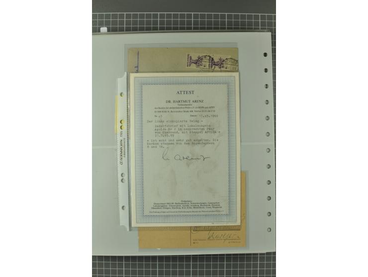 1945/48, umfangreiche Sammlung Altdöbern bis Wurzen mit ca. 280 Briefen, Karten und Ganzsachenkarten inkl. Barfreimachung und