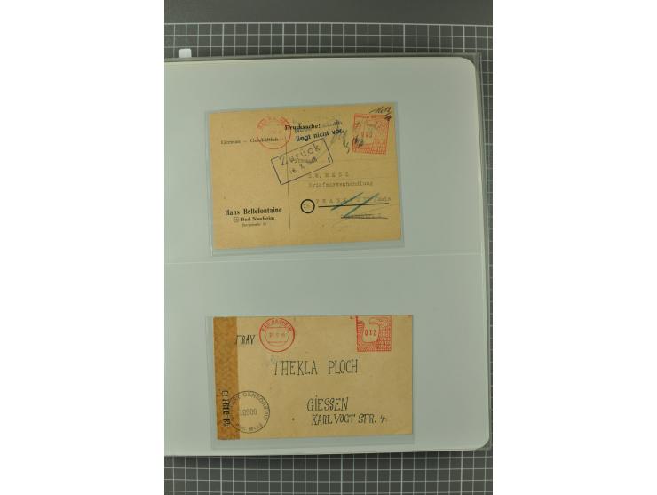 1945/48, umfangreiche Sammlung Altdöbern bis Wurzen mit ca. 280 Briefen, Karten und Ganzsachenkarten inkl. Barfreimachung und