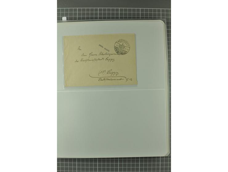 1945/48, umfangreiche Sammlung Altdöbern bis Wurzen mit ca. 280 Briefen, Karten und Ganzsachenkarten inkl. Barfreimachung und