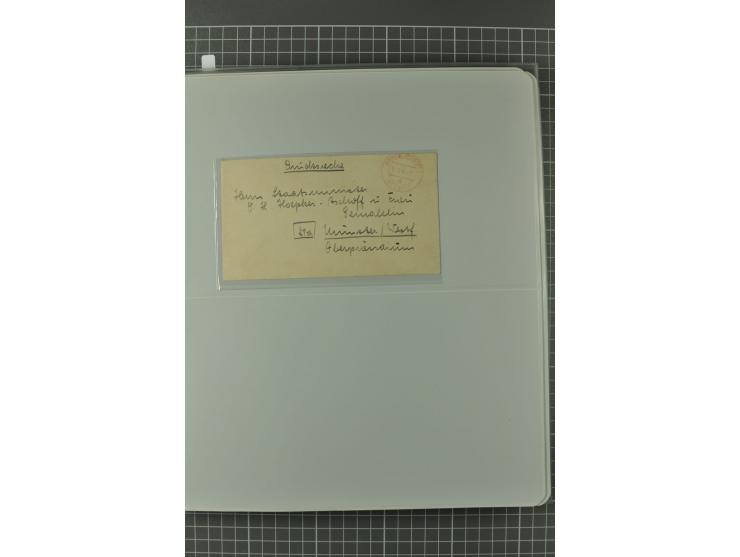 1945/48, umfangreiche Sammlung Altdöbern bis Wurzen mit ca. 280 Briefen, Karten und Ganzsachenkarten inkl. Barfreimachung und