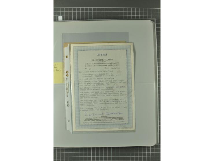 1945/48, umfangreiche Sammlung Altdöbern bis Wurzen mit ca. 280 Briefen, Karten und Ganzsachenkarten inkl. Barfreimachung und