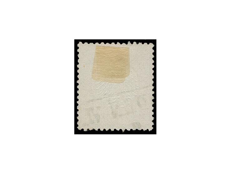 ½ Gr. ziegelrot mit Prägefehler "waagerechter Ausfall der Prägung rechts und diagonal links", Feld 144, mit Sachsen-Ra2 "DRES