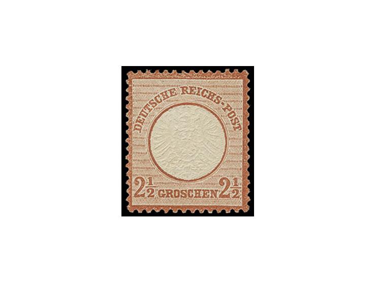 2 ½ Gr. rötlichbraun, ungebraucht, farbfrisch, deutlich geprägt und gut gezähnt, tadellos, doppelt sign. Pfenninger, Fotoatte
