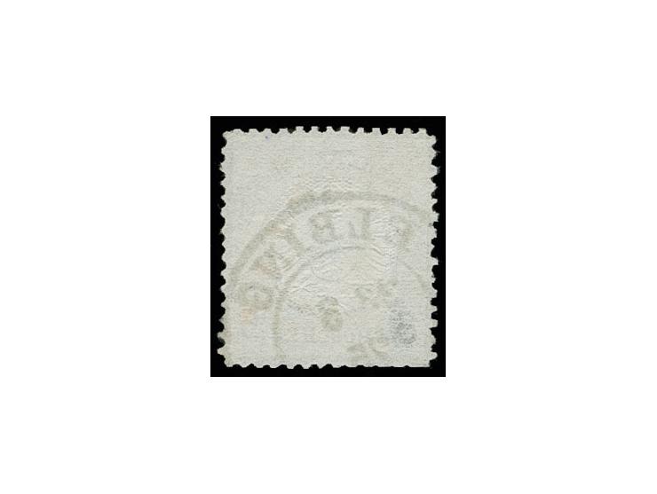 5 Gr. ockerbraun, "ELBINGER POSTFÄLSCHUNG" mit Preußen-DKr. "ELBING 23 3 75" sauber gestempelt, helle Stelle und in der Zähnu