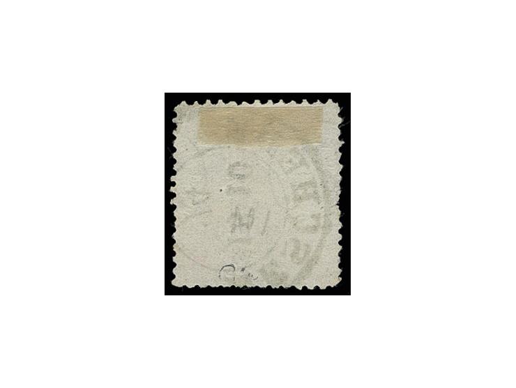 1874, 2½ auf 2½ Gr. braunorange mit Preußen-DKr. "MESCHEDE 18 10 74", die Marke hat eine extrem starke vertikale Verzähnung (