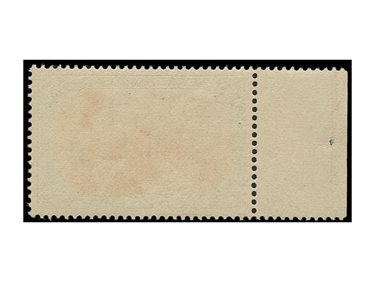 5 M., Type II, linkes Randstück mit Passerkreuz, postfrisch, Kabinett, Fotoattest Jäschke-Lantelme BPP (Mi. 1800,-)