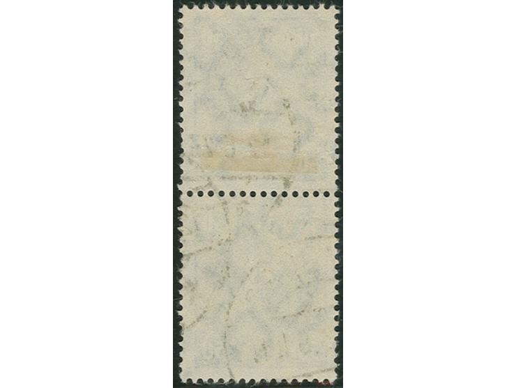 50 M. mit Wasserzeichen "Kreuzblüten", senkrechtes Paar, entwertet durch Maschinenstempel von Hamburg, Pracht, Fotoattest Win