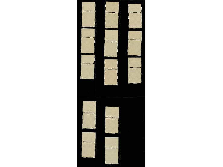 Berühmte Deutsche 3-80 Pfg. kpl. einheitlich mit Oberrand von Feld 9, postfrisch, Kabinett