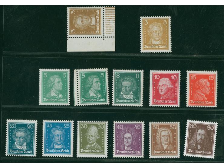 3-80 Pfg. kpl., postfrisch, Kabinett (Mi. 1.100,-)