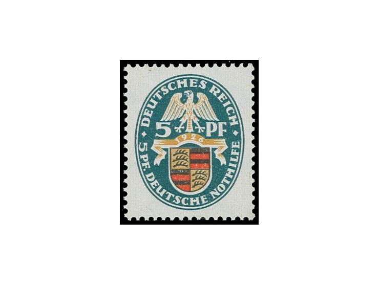 1926, Nothilfe mit stehendem Wasserzeichen: 5 Pfg., postfrisch, Kabinett, Fotoattest Schlegel BPP