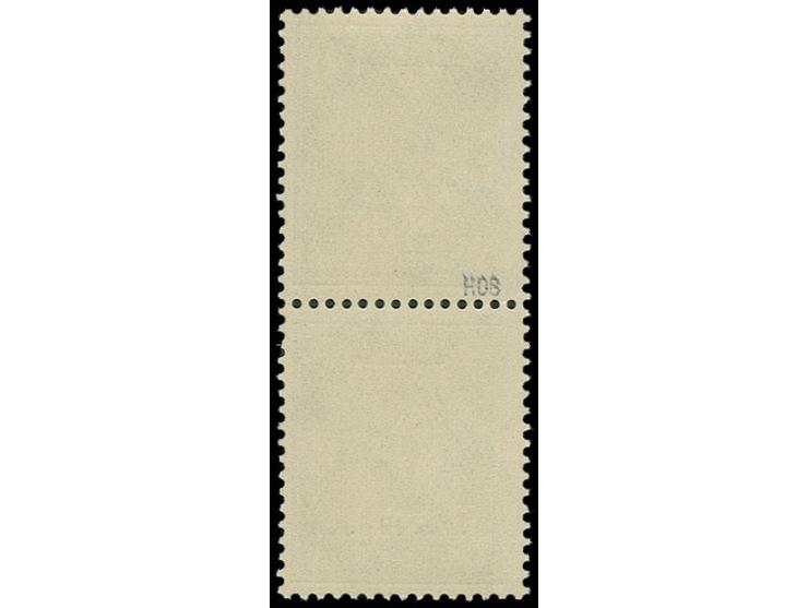 1927, IAA 8 Pfg. im senkrechten Paar, dabei die obere Marke mit Aufdruckfehler "ohne Bindestrich", postfrisch, Kabinett, selt