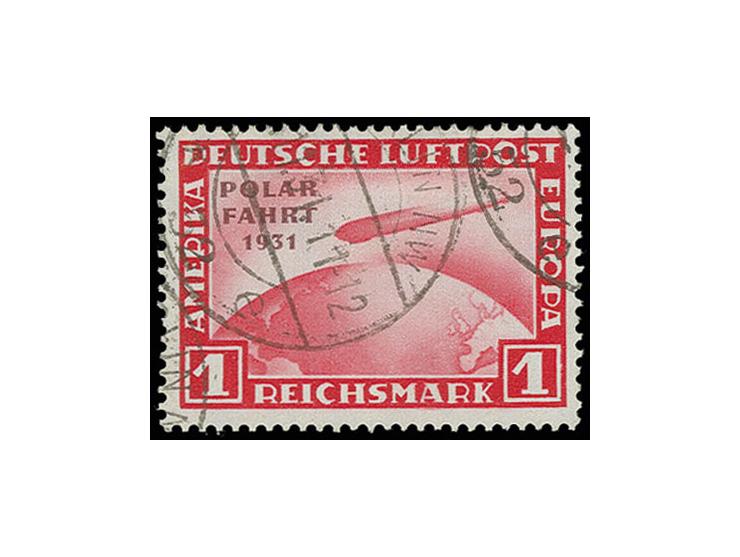 Ohne Bindestrich: 1 M.,  sauber gestempelt, Kabinett, Fotoattest Schlegel BPP