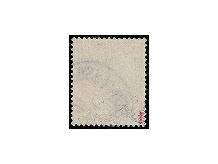 Handstempelaufdrucke: 10 Pfg. mit sauberem Stempel von Tientsin vom 29.1.01, sign. Köhler und Jakubek (Mi. 1.100,-)