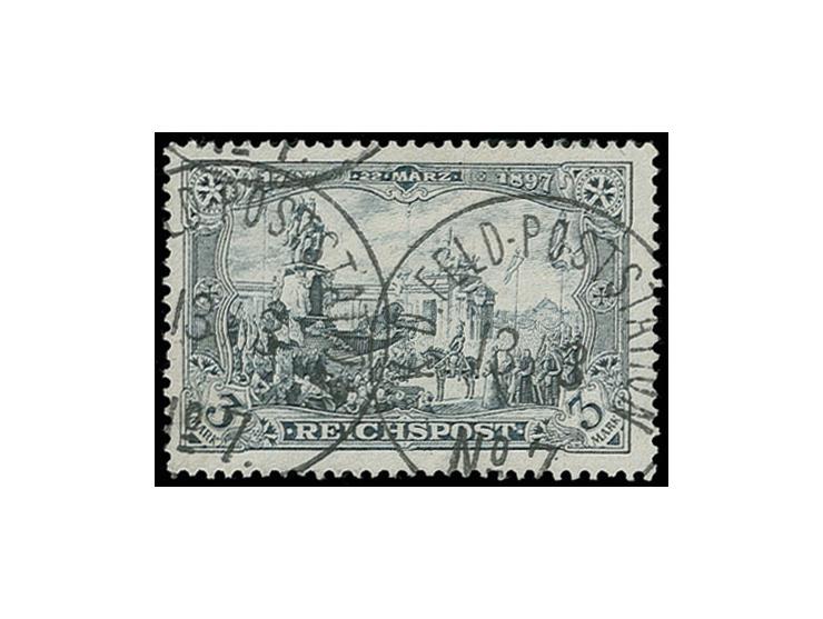 3 M. farbfrisch und gut gezähnt, sauber gestempelt "K.D. FELD-POSTSTATION No 7 13/3", Kabinett, u.a. sign. Pfenninger und Fot
