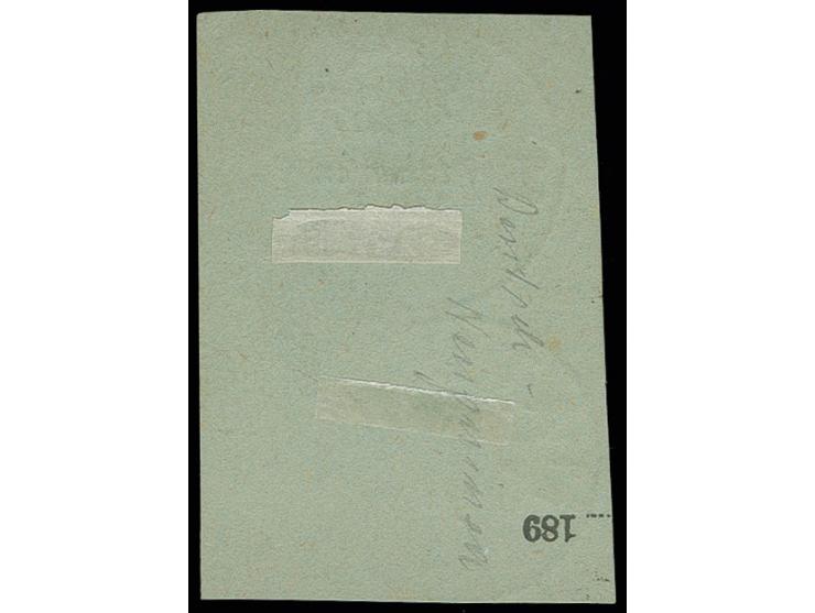 2 M. dunkelrotkarmin im senkrechten Paar mit Stempel "MATUPI 21.9.97" auf  Paketkarten-Briefstück, Kabinett