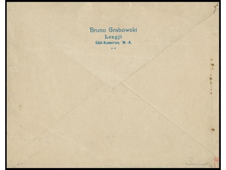 1900, ohne Wasserzeichen: Longji-Provisorium 20 Pfg., senkrecht halbiert mit sauberem Stempel "LONGJI 19/5 11" und nebengeset
