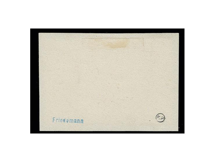5 M. mit zentrischem Stempel "KRIBI 21 9 07" auf Briefstück, sign. Friedemann (Mi. 600,-)