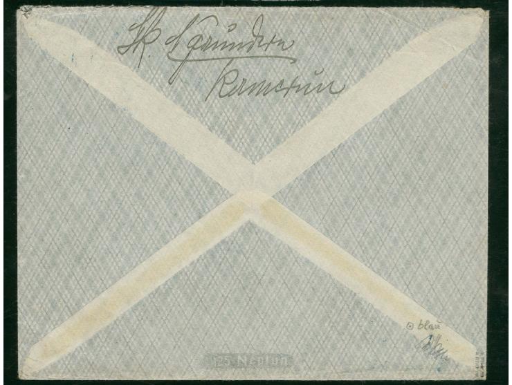 "NGAUNDERE KAMERUN 6.4.14", klarer Abschlag in blau auf Bedarfsbrief mit 10 Pfg. nach Deutschland, Pracht, doppelt sign. Dr. 