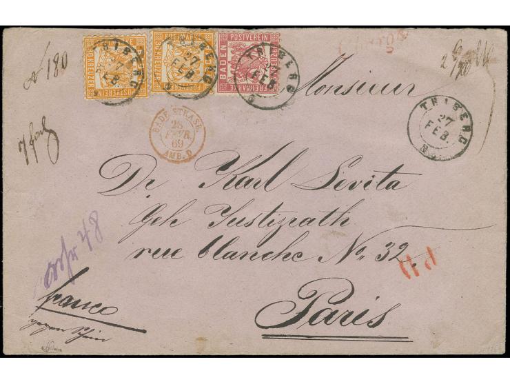 1-5 M. mit Stempel "JALUIT 27 9 06" auf R-Brief nach Nürnberg mit Ankunftsstempel, Kabinett, ex Slg. Severin