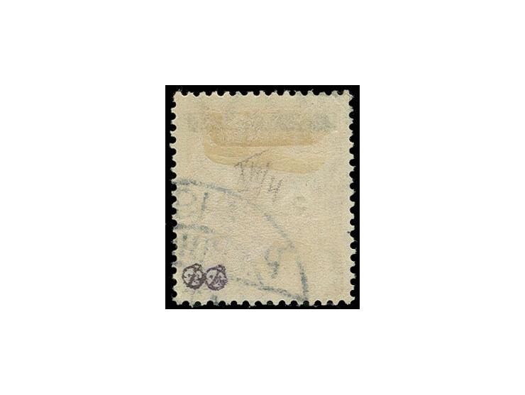 71/2 Pfg., Aufdruck kopfstehend, gestempelt, signiert Dr. Dub, Fotoattest Braun BPP (Mi.1000.-).