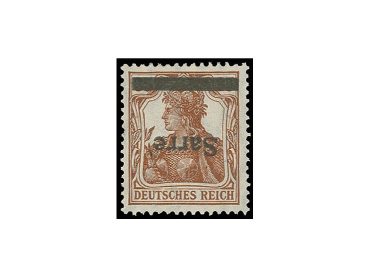 35 Pfg., Aufdruck kopfstehend, ungebraucht (Mi. 600.-)