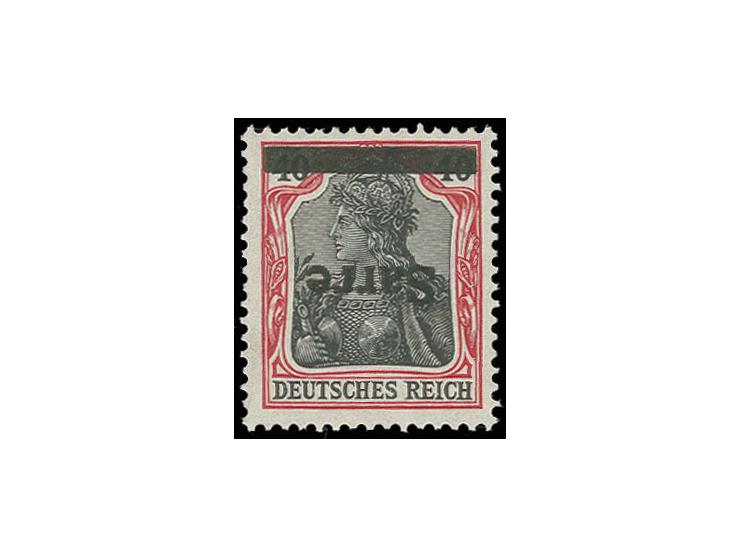 40 Pfg., Aufdruck kopfstehend, ungebraucht, Fotoattest Braun BPP ( Mi. 700.-).