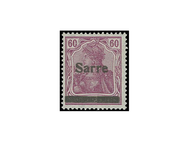 60 Pfg. purpurlila, postfrisch, signiert Dr. Dub, Fotoattest Braun BPP (Mi. 750.-)