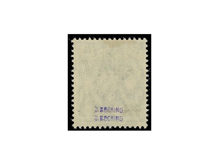 5 Pfg. mit doppeltem Aufdruck, ungebraucht, signiert J. Böcking. (Mi. 1000.-).