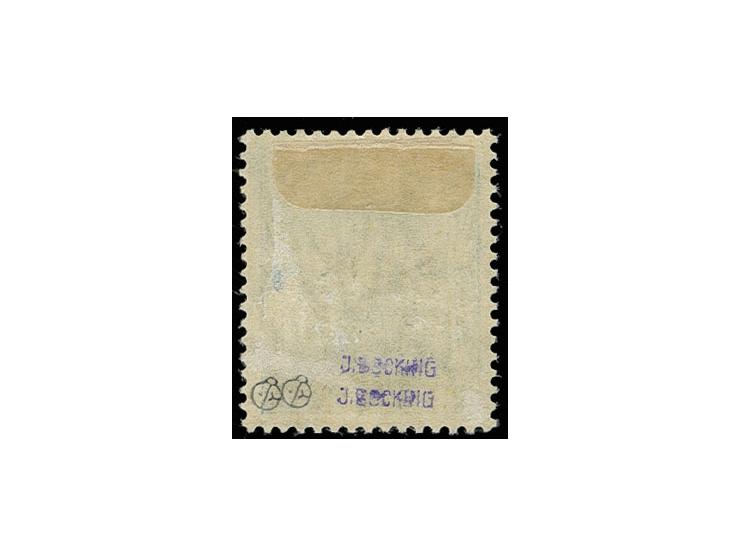 5 Pfg. mit doppeltem Aufdruck, ungebraucht, signiert Dr. Dub u. J. Böcking (Mi. 1000.-).