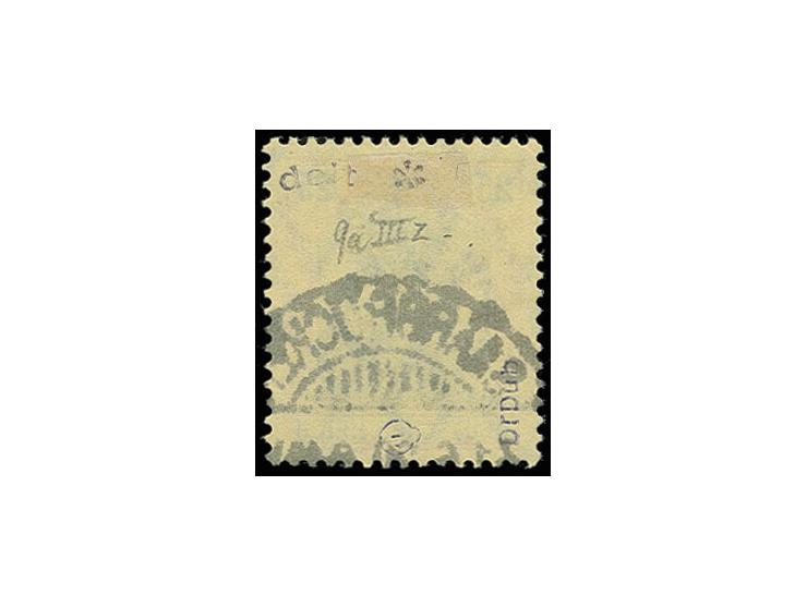 25 Pfg. rötlichorange, gestempelt sign. Dr. Dub, Fotoattest Braun BPP (Mi. 420.-).