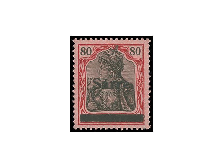 80 Pfg., postfrisch, signiert Dr. Dub ( Mi. 650.-)