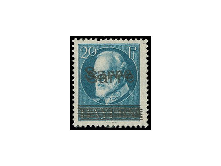 20 Pfg., doppelter Aufdruck, ungebraucht, Fotobefund Ney (Mi. 400.-)