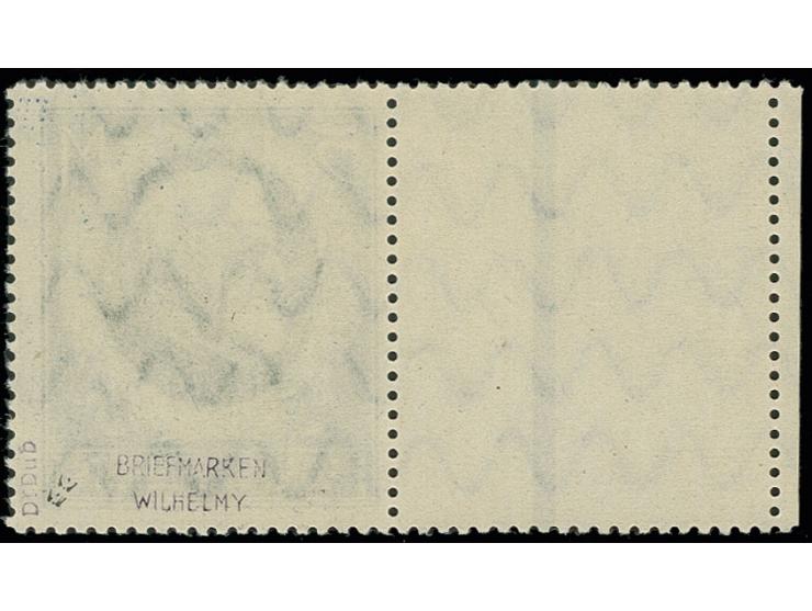 5 M.mit Leerfeld links, postfrisch, signiert Dr. Dub, Fotoattest Braun BPP (Mi. 2500.-+)