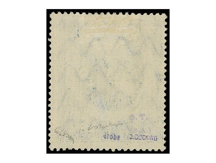 5 M.  mit 'kleinem A', ungebraucht, sign. Böcking u. a. (Mi. 2000.-)