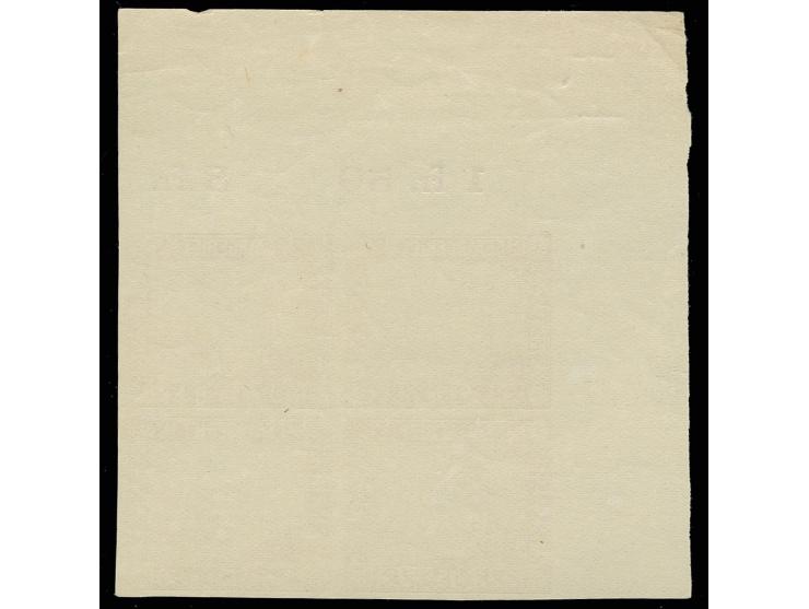 1923, Landschaftsbilder 15 C. im ungezähnten Viererblock aus der linken oberen Bogenecke, postfrisch, Kabinett, Befund Ney B