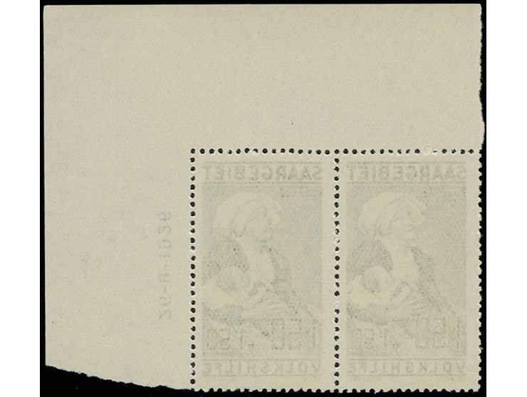 1,50 Fr. im Eckrandpaar mit Plattenfehler I und Druckdatum, postfrisch (Mi. 370,00)