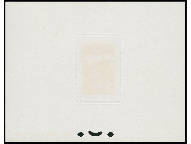 1952, Freimarken 1-500 Fr., 12 verschiedene Werte als Ministerblocks auf Kartonpapier, ohne Gummi wie verausgabt (Mi.-Nr. 323
