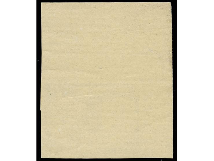 DIENSTMARKEN: 1940:, (1Zl.) als ungezähnter Phasendruck in dunkelgrau ohne Hinterdruck und Beschriftung aus der linken oberen