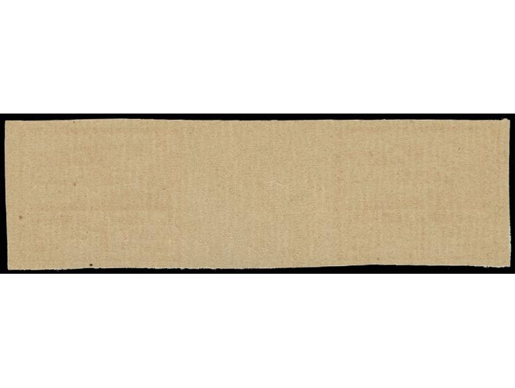 1943, 1 P. rot im waagerechten Zwischenstegpaar, ungezähnt, postfrisch, unsigniert, Kabinett, sehr selten, Kopie Attest M. Wi