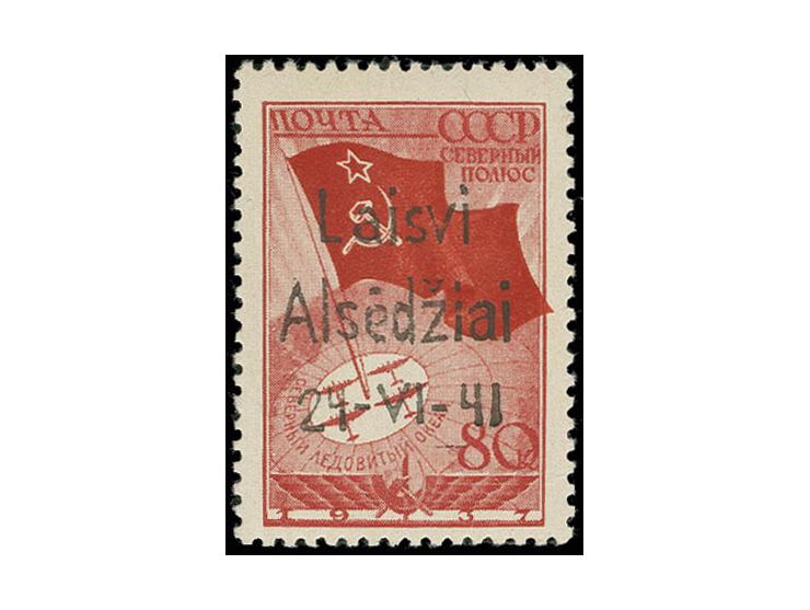 Nordpolflug 80 K., postfrisch, Kabinett, eine sehr seltene Marke, u.a. sign. Keiler und Fotoattest Krischke